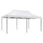 GAZEBO MATTHEW HM6312 FOLDABLE-METAL BLACK FRAME-WHITE SHADE 3x6x3,10Hm image 1