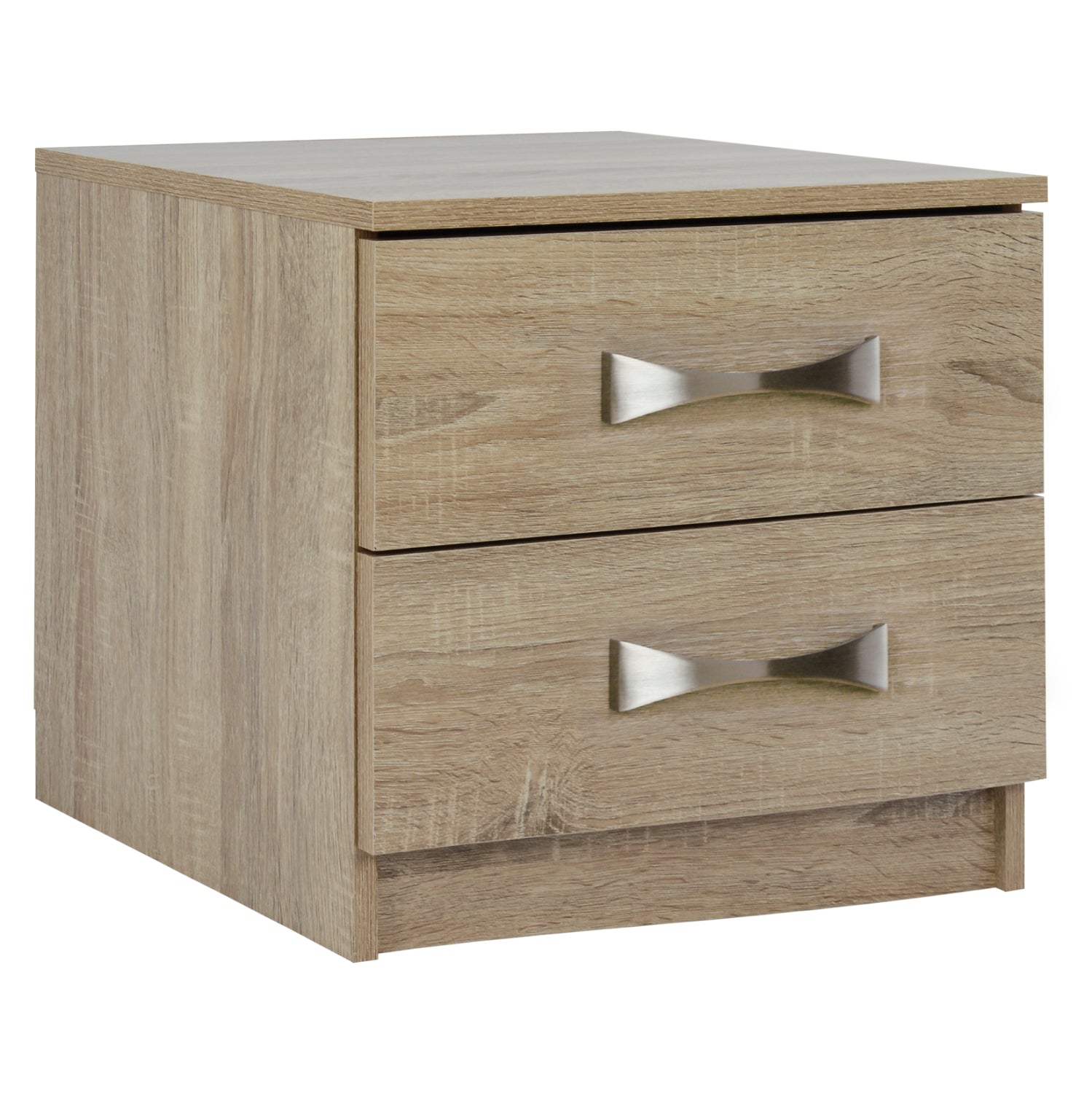 Bedside table with 2 drawers and handles HM2235.02 Sonama  48x40x42 image 1