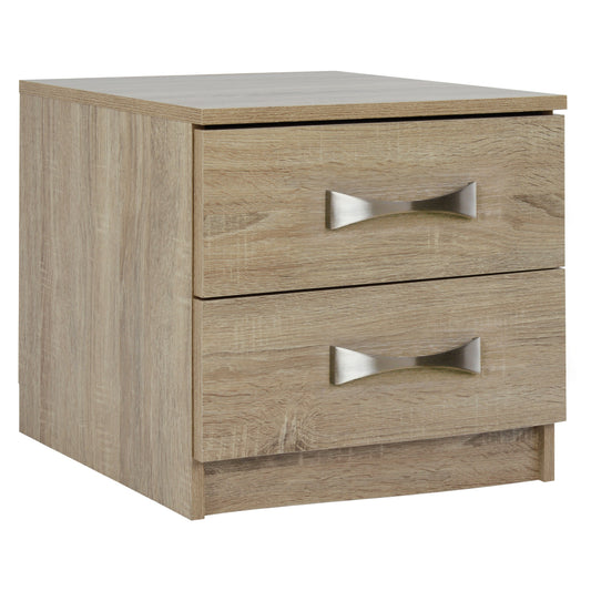 Bedside table with 2 drawers and handles HM2235.02 Sonama  48x40x42 image 1