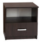 NIGHT STAND WITH DRAWER WENGE HM2431.02 45X40X48 cm. image 1