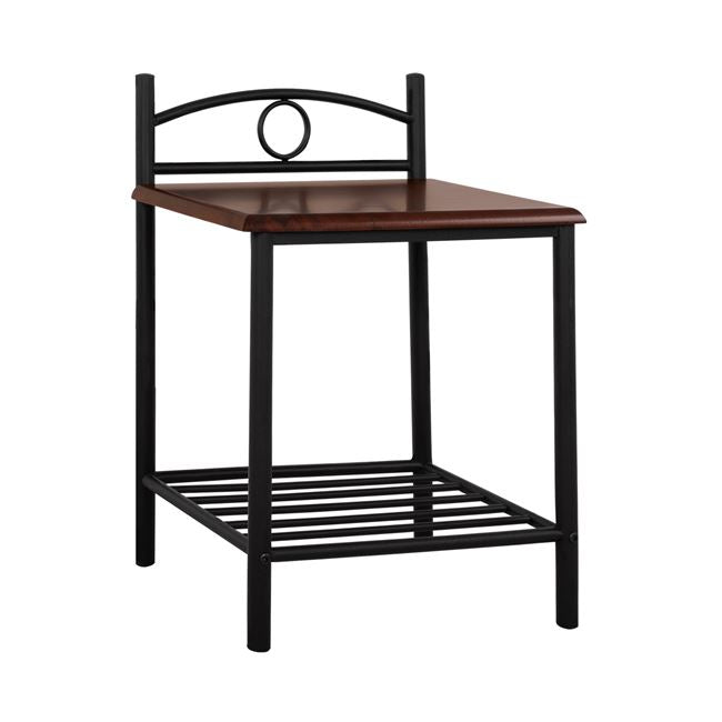 Bedside table Suzie HM387 from metal and wood 45x35x48-61 cm image 1