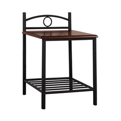 Bedside table Suzie HM387 from metal and wood 45x35x48-61 cm image 1