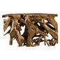 CONSOLE SOLID TEAK ROOT AND JAVA WOOD 125X40X75Hcm.HM9394 image 1
