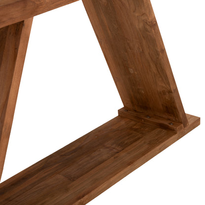 CONSOLE HM9555 MADE OF TEAK WOOD IN NATURAL COLOR 220x50x90Hcm.