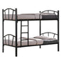 Bed Bunk metallic Floor HM328.01 Black 90x190 cm image 1