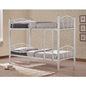 Bed Bunk metallic Floor HM328.02 White 90x190 cm image 1