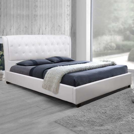 Bed Odalys with White PU HM549.01 150x200 cm image 1