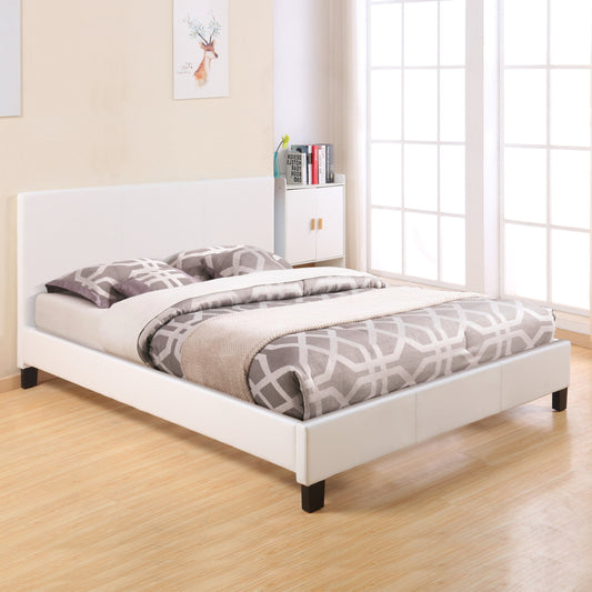 Bed Becca with White PU HM553.01 150x200 cm image 1