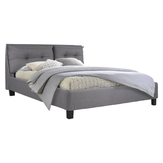 Bed Billie with fabric in grey color HM551.05 160x200 cm image 1