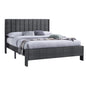 DOUBLE BED KREDEN HM686.01 GREY FABRIC FOR MATTRESS 160X200cm. image 1
