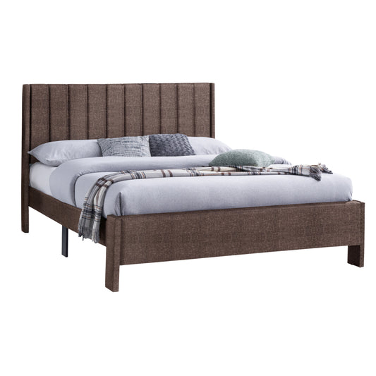 DOUBLE BED KREDEN HM686.03 BROWN FABRIC FOR MATTRESS 160X200cm. image 1