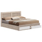BED CAPRI FB9312.16 WITH 2 DRAWERS SONAMA-WHITE FOR MATTRESS 150X200 cm. image 1