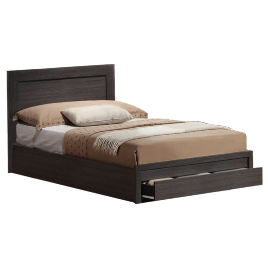 Bed Melany HM323.01 With 1 drawer, Zebrano 110x190 image 1