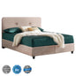 Bed FB9637.22 DOLORES, beige NUBUCK-type fabric, 150x200 image 1