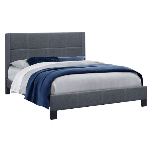 BED TRILLOP HM666.02 DARK GREY FABRIC- 160x200cm. MATTRESS image 1