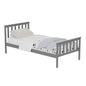 BED GIMLY HM675.05 SOLID PINE WOOD IN GREY FOR MATTRESS 190x90cm. image 1