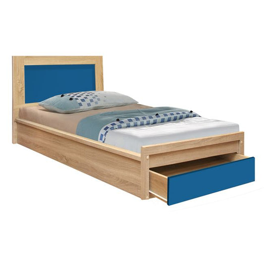 Bed with drawer Playroom HM330.01 Sonama-Blue 90x190cm image 1