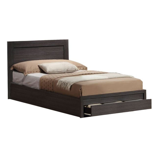 Bed Melany HM346.01 with 1Drawer Zebrano 90x190cm image 1