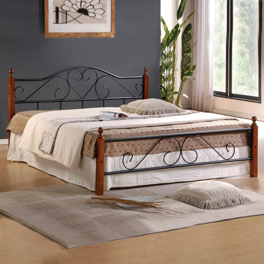 Bed Metallic-Wooden Candy HM305 150x200cm image 1