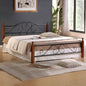 Bed Metallic-Wooden Candy HM305 150x200cm image 1