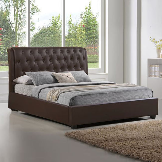 Bed Odalys with Brown PU HM549.02 150x200 cm image 1