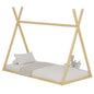 BED FOR KIDS MUNK HM681.01 t.MONTESSORI SOLID PINE WOOD IN NATURAL FOR MATTRESS 190x90cm. image 1