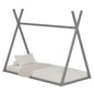 BED FOR KIDS MUNK HM681.05 t.MONTESSORI SOLID PINE WOOD IN GREY- 190x90cm. image 1
