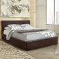 HM554.02 Bed Bobbi, PU brown, storage space, 150x200cm image 1