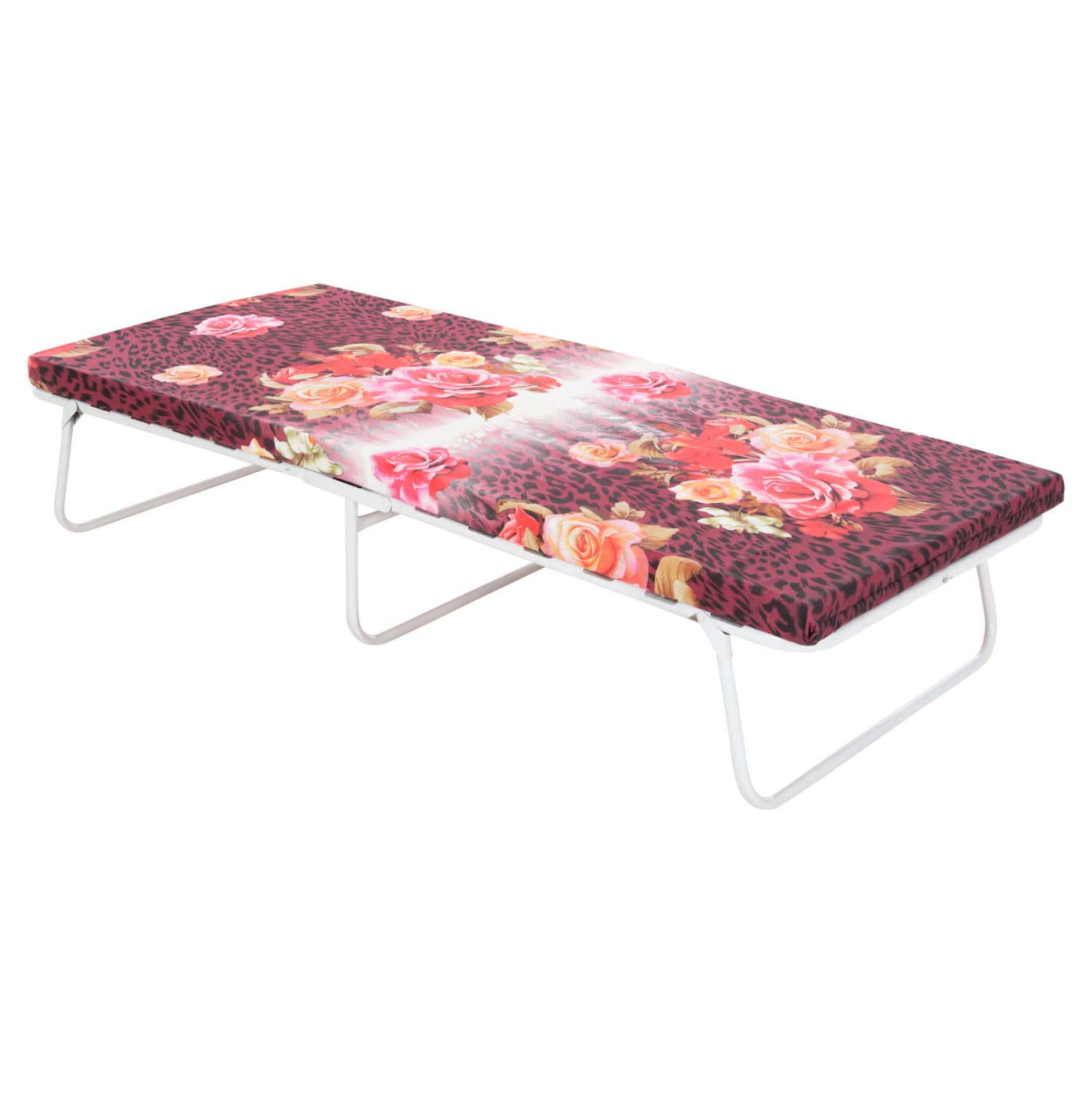 Bed -Camp Bed 6cm foam 180x80 pillow with wooden support image 1
