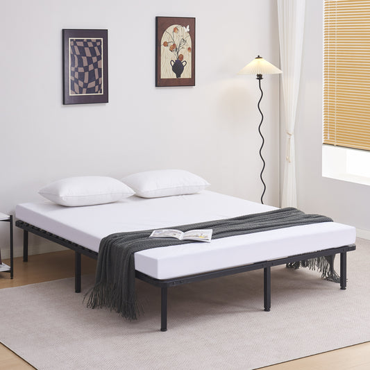 SUBSTRATE BED DOUBLE MARKY HM694.01 METAL IN BLACK FOR MATTRESS 200x160cm. image 1