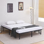 SUBSTRATE BED DOUBLE MARKY HM694.01 METAL IN BLACK FOR MATTRESS 200x160cm. image 1