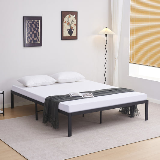 SUBSTRATE BED DOUBLE RANTO HM696.01 METAL IN BLACK FOR MATTRESS 200x160cm. image 1