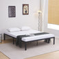 SUBSTRATE BED DOUBLE RANTO HM696.01 METAL IN BLACK FOR MATTRESS 200x160cm. image 1