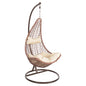 HANGING NEST MILLIE HM5996.05 METAL IN BROWN-SYNTHETIC RATTAN IN BROWN Φ95x195Hcm. image 1