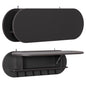 ENTRYWAY HANGER WITH CABINET SHELF STOR HM18078.03 MELAMINE IN DARK GREY 84x15.5x28.5Hcm. image 1