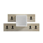 ENTRYWAY HANGER WITH SHELF SLOT HM18077.01 MELAMINE IN SONAMA-WHITE 69x12x32Hcm. image 1