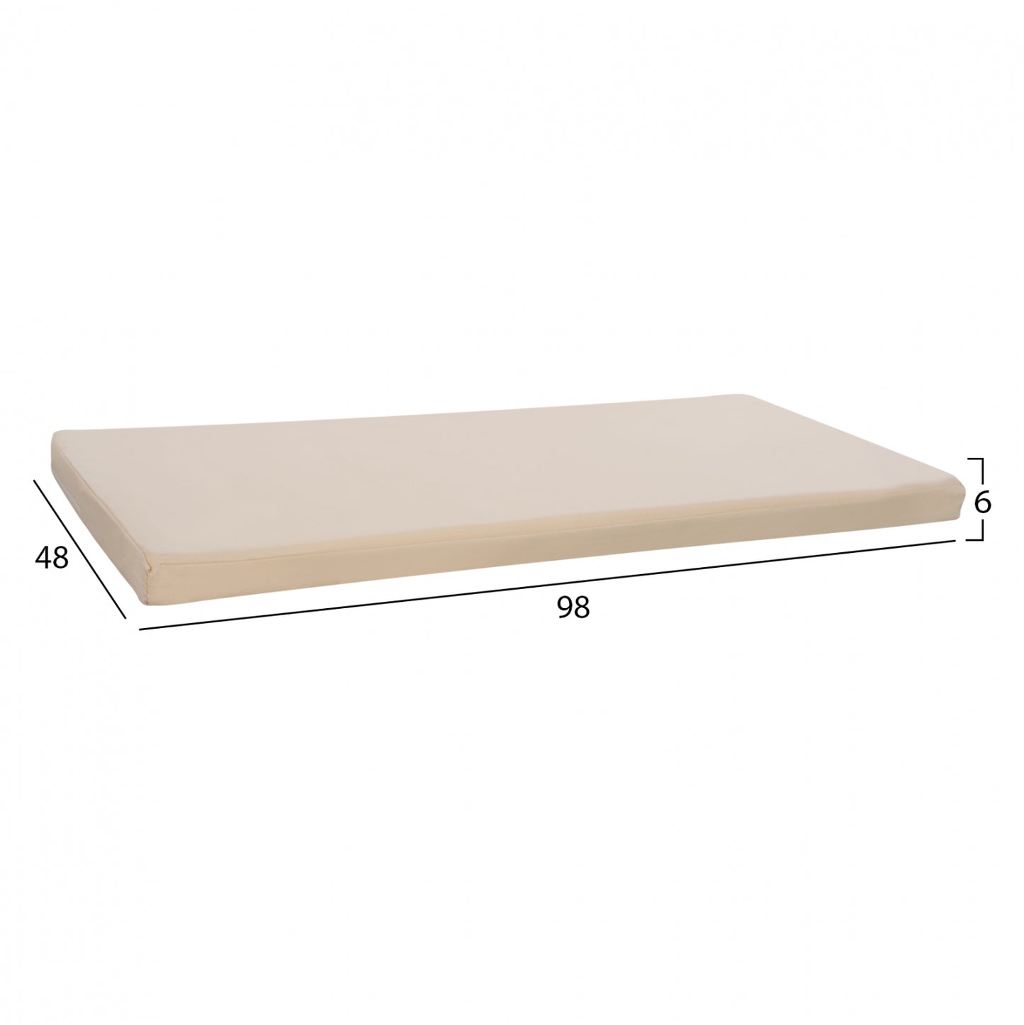 Pillow for bence Polyester Chios Beige HM11241.01P 98x48x5cm