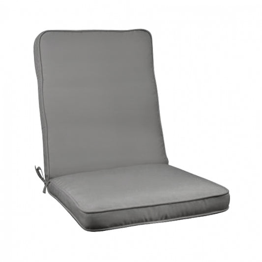 Pillow for chair with back Polyester Chios Grey HM11238.10P 117(45+72)x45x5cm image 1
