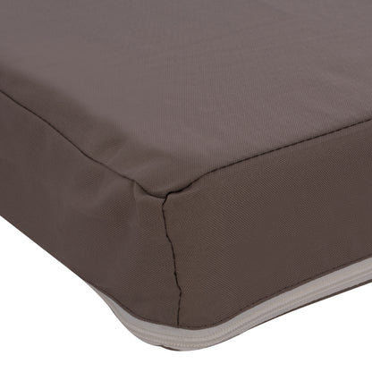 Sunbed Pillow Polyester Sifnos Grey HM11235.10P 198(119+1+78)x70x10cm