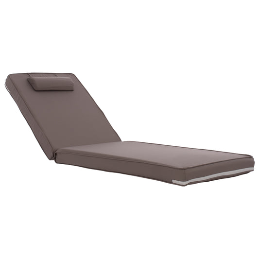 Sunbed Pillow Polyester Chios Grey HM11236.10P 196(117+1+78)x58x8cm image 1