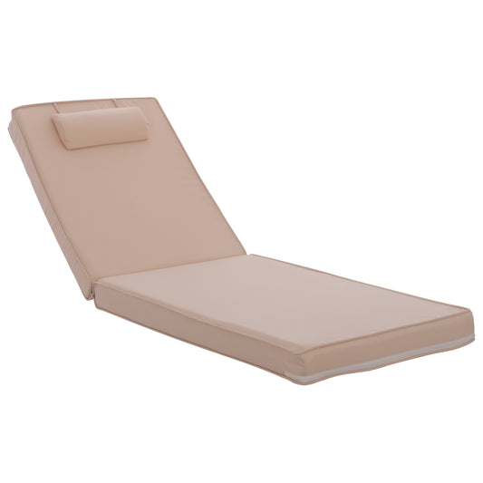 Sunbed Cushion Polyester Chios Beige HM11236.01P 196(117+1+78)x58x8cm image 1