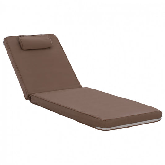 ΜΑΞΙΛΑΡΙ ΞΑΠΛΩΣΤΡΑΣ TEXTILENE 600gr/m2 2X1 SIFNOS ΜΟΚΑ HM11237.04T 194x70x11εκ. image 1