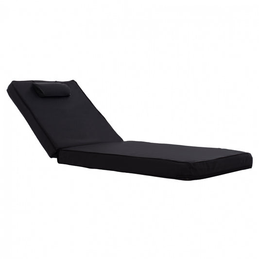 ΜΑΞΙΛΑΡΙ ΞΑΠΛΩΣΤΡΑΣ TEXTILENE 600gr/m2 2X1 SIFNOΜΑΥΡΟ HM11237.05T 194x70x11 εκ. image 1