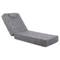 SUNBED CUSHION TEXTLINE GREY SIFNOS HM11761.10 200(120+80)x70x20Hcm. image 1