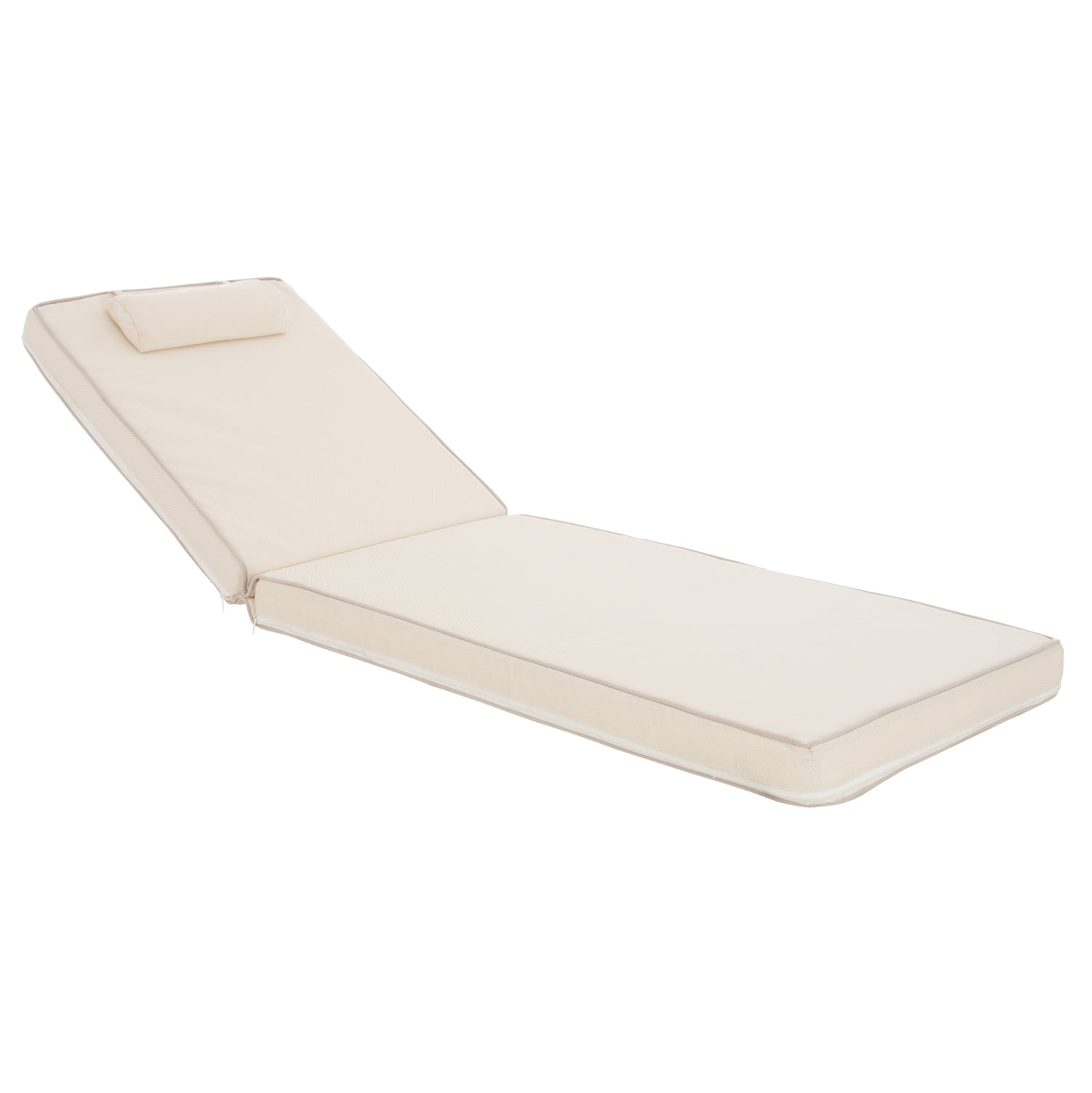 Sunbed Cushion Textline Sifnos Beige HM11236.60T 196(117+1+78)x58x8 cm image 1