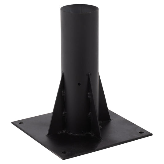 Metallic Straw umbrella's base in BLACK color, square 25x25x30Υ εκ. heavy duty image 1