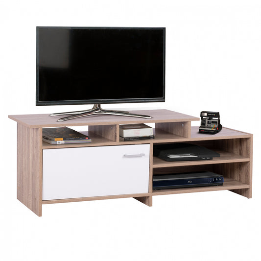 TV UNIT SCOTT HM8766.01 123x39,5x35,5-45,5Y cm. SONAMA WHITE image 1