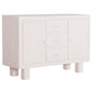 BUFFET SERIES SANTORINI HM18048 MDF IN OFF-WHITE COLOR-3 DRAWERS & 2 DOORS 120x38x80Hcm. image 1