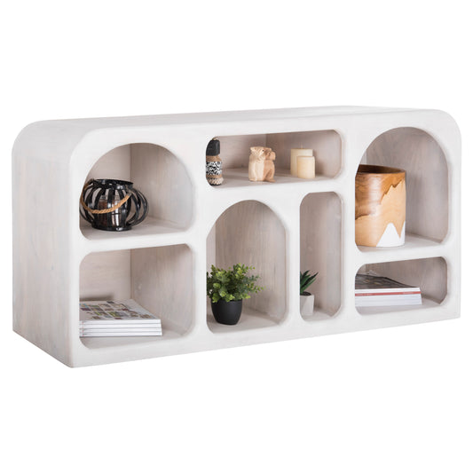 BUFFET HANDYR HM9705 SOLID MANGO WOOD IN WHITE COLOR 165x35x75Hcm. image 1