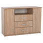 BUFFET WITH 2 CABINETS AND 3 DRAWERS SONAMA OAK HM2430 120X45X85Cm. image 1